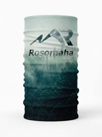 Мультибандана Rosomaha (принт "Тайга", зеленый-белый)