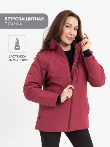 Куртка демисезонная женская "Ирма" (брусничный)
