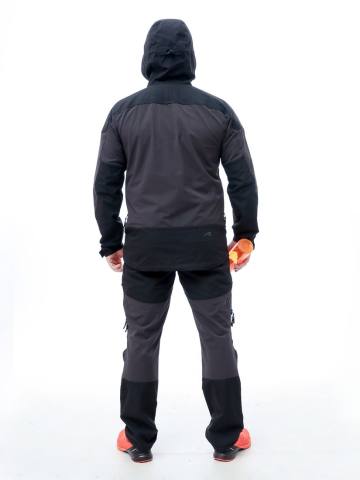 Куртка летняя Softshell "Трек" (черный/серый)