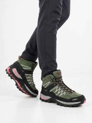 Ботинки женские CMP "RIGEL MID WMN TREKKING SHOES WP" 3Q12946 24ER (зеленый)