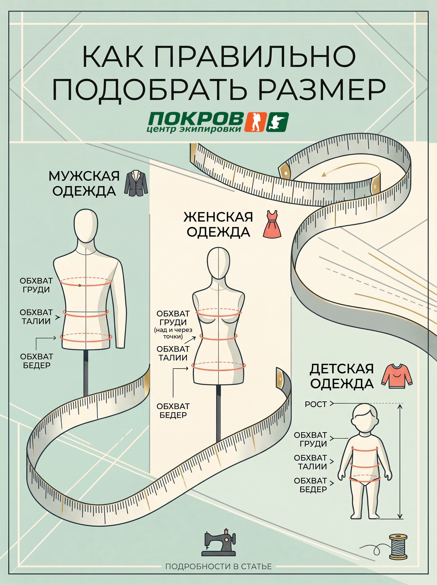 Как правильно подобрать размер? Подробное руководство.