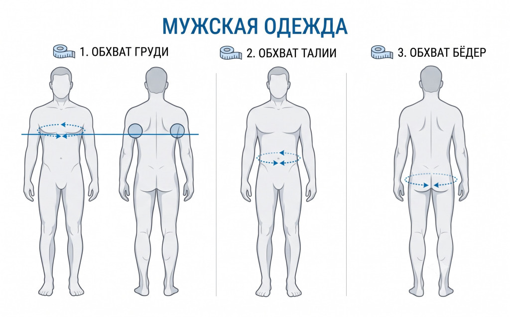 Мужская одежда - измерение 1