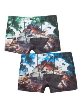 Трусы мужские боксеры (танки)  (упаковка-2 шт)