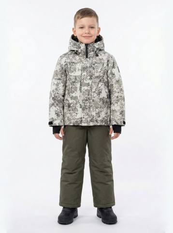 Костюм утепленный детский "Енот" Н (светлый камуфляж 2293/коричневый)