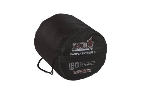 Спальный мешок INDIANA "CAMPER EXTREME" R-zip (черный) t +9/-27, правый