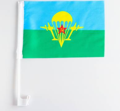 Флаг ВДВ СССР (30*20) на автомобильном штоке