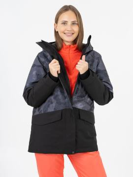 Куртка утепленная женская "Бирюса" (камуфляж серый)