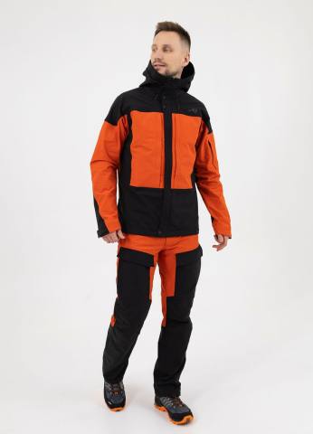 Куртка летняя треккинговая Softshell "Трек-Н" (терракот/черный)