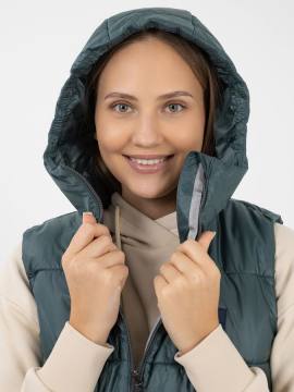 Жилет женский утепленный "Нева" (зеленый)