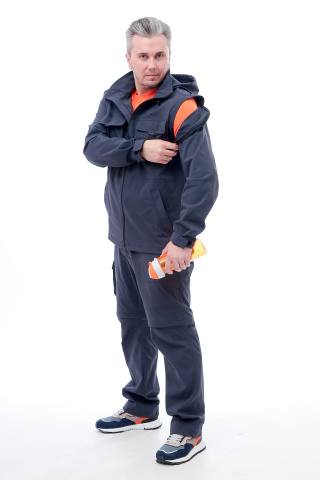 Костюм летний Softshell "Путешественник" (серо-синий)