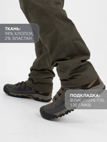 Брюки "Аян" на флисе (хаки)