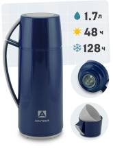 Термос АРКТИКА 1010-1700-BL со стеклянной колбой (синий) 