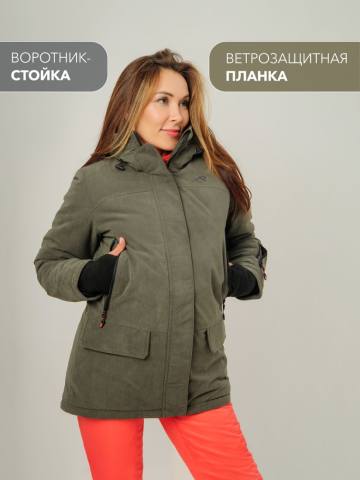 Куртка утепленная женская "Зима" (олива)