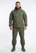 Костюм утепленный "Горка Н" на флисе (хаки)