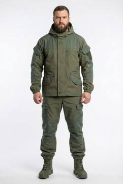 Костюм утепленный "Горка Н" на флисе (хаки)