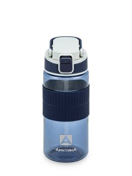 Бутылка для воды Арктика тритановая с трубочкой (синий) 550 мл