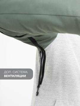 Куртка-парка утепленная женская "Ангара" (олива/серый меланж 10 000)