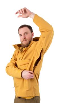 Костюм мужской Softshell на трикотаже PAYER "Вест" (горчичный/хаки)