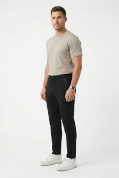 Брюки "Иртыш" (футер, черный)