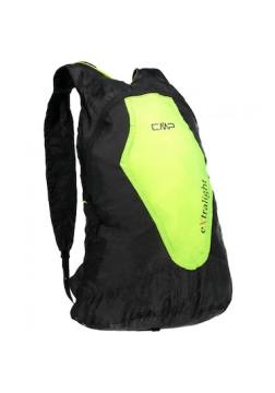 Рюкзак туристический CMP "PACKABLE"  15 л, 3V99777 U901 (черный/салатовый)