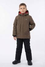 Костюм утепленный детский "Енот" Н (оливковый/черный)