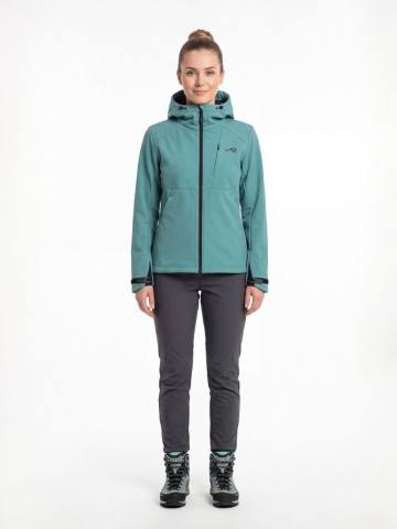 Куртка женская Softshell "Береть" (бирюзовый)