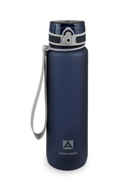 Бутылка для воды Арктика тритановая с ситечком (синий матовый) 1000 мл