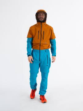Комбинезон противоэнцефалитный Softshell "Турист Н" (коричневый/синий)