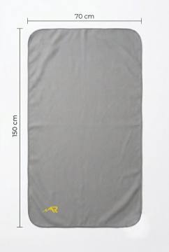 Полотенце спортивное из микрофибры 70х150 (серый)