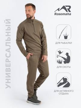 Костюм флисовый (олива, "вафля")