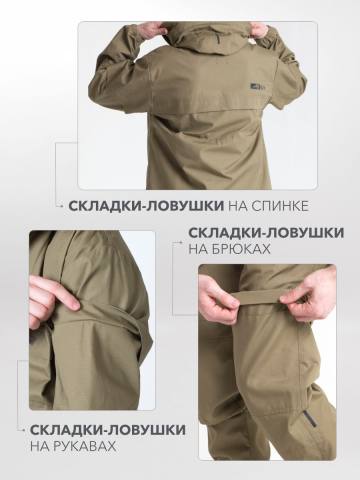 Костюм противоэнцефалитный с пропиткой "Таежный-Проф" (оливковый)