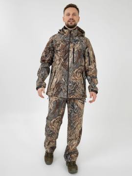 Костюм ветрозащитный "Ирбис Н" (софтшел, лесная расцветка)