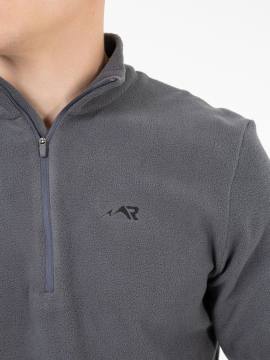 Куртка-анорак флисовая (темно-серый) 