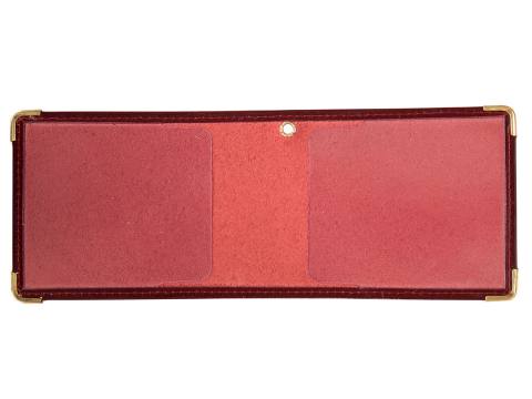 Обложка "РЖД России" (кожа) бордовый