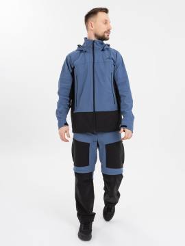 Куртка летняя Softshell "Удокан" (синий/черный)
