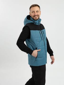 Жилет "Кубидат" (бирюзовый/черный)