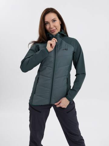 Куртка женская комбинированная Softshell "Кама" (темная бирюза)