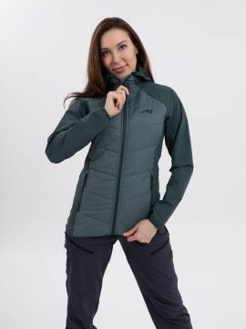 Куртка женская комбинированная Softshell "Кама" (темная бирюза)