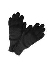 Перчатки вязаные двойные п/ш (черный)