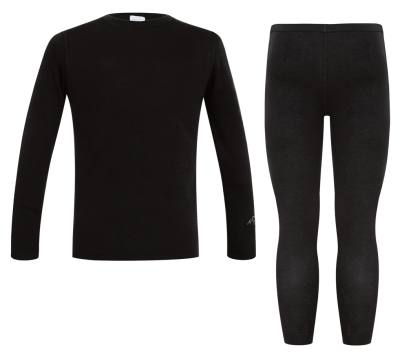 Комплект термобелья детский "Аляска Н" (шерсть, черный)