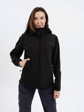 Куртка женская Softshell "Береть" (черный/серый)