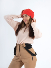 Шапка флисовая "Тундра" (коралловый)