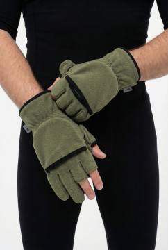 Перчатки-варежки флисовые "Тундра" Н (оливковый)