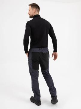 Брюки Softshell "Хангар" (серо-синий/черный)