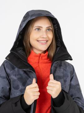 Куртка утепленная женская "Бирюса" (камуфляж серый)