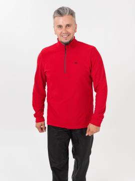 Куртка-анорак флисовая (красный фактурный)