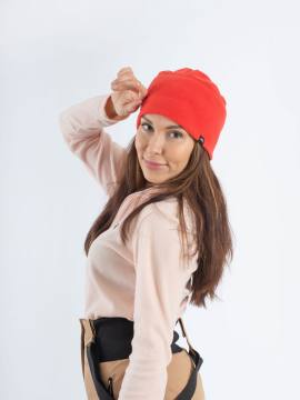 Шапка флисовая "Тундра" (коралловый)