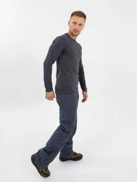 Лонгслив мужской арт.9337 (темно-серый)