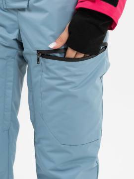 Комбинезон утепленный женский "Кухта" (ярко-розовый/бирюзовый)