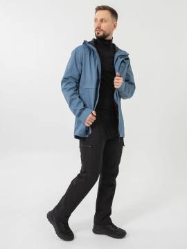 Куртка ветровлагозащитная "Ольхон" (серо-синий)